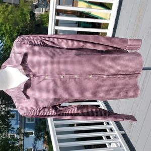 NWT, Lands' End Gingham Shirt with Buttons, Size 14